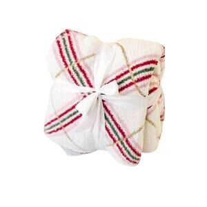 NEW INSTYLE get cozy christmas plaid blanket in red plaid